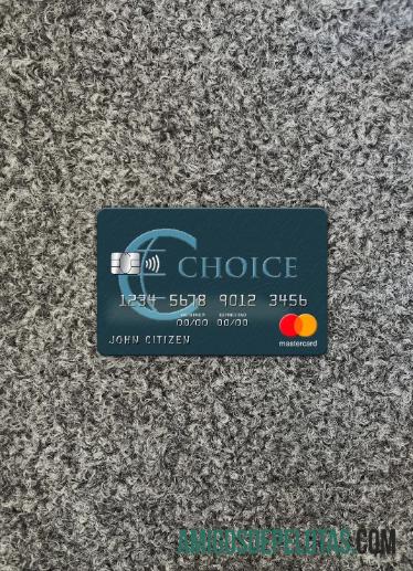 Belize Choice Bank Mastercard Photolook Frente amostra